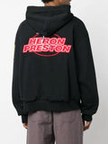 Heron Preston zip-up logo-print hoodie