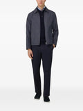 Boggi Milano technical linen bomber jacket