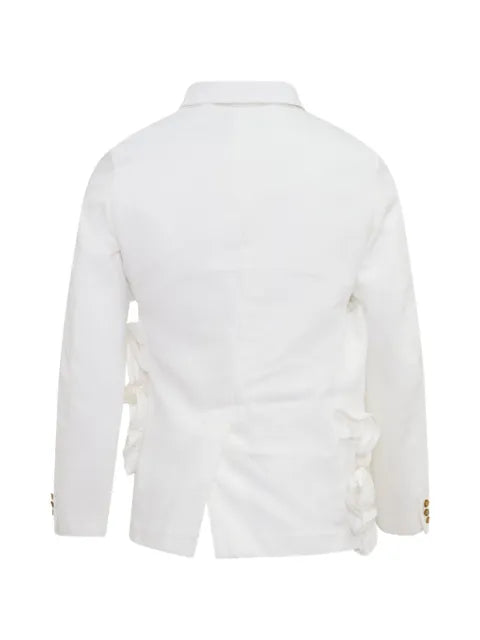 Comme des Garçons Homme Plus ruffled frayed jacket