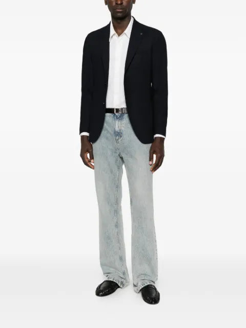 Tagliatore textured single-breasted blazer
