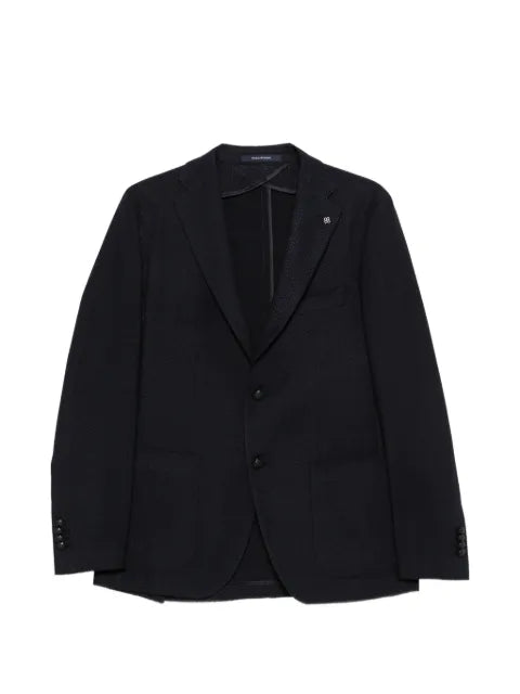 Tagliatore textured single-breasted blazer