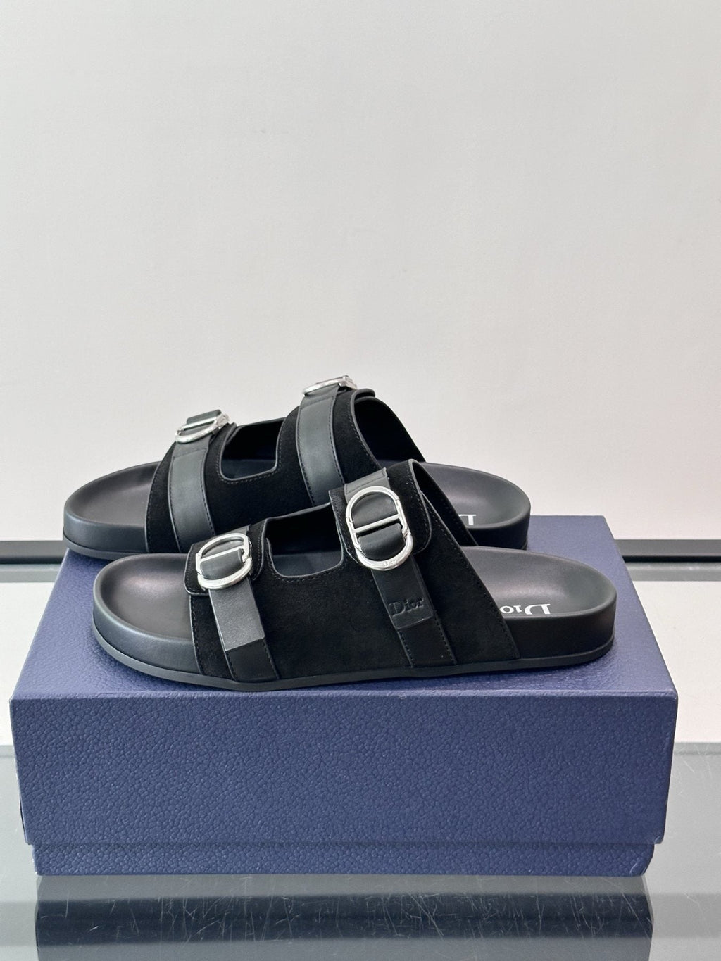 Dior Two-Strap Slide Sandals